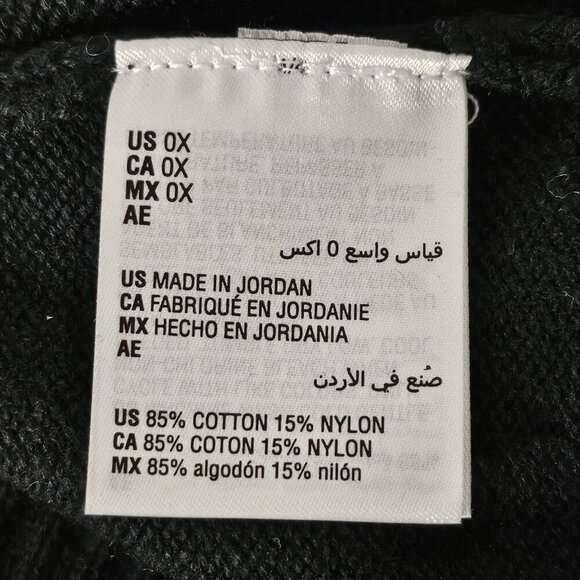 2/$50 Charter Club Plus 0X Black Ribbed Trim Crewneck Sweater - Picture 6 of 8